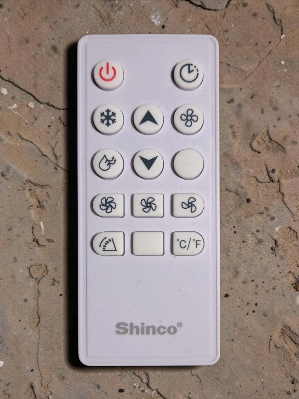 Shinco White Air Conditioner Remote - Picture 1 of 2